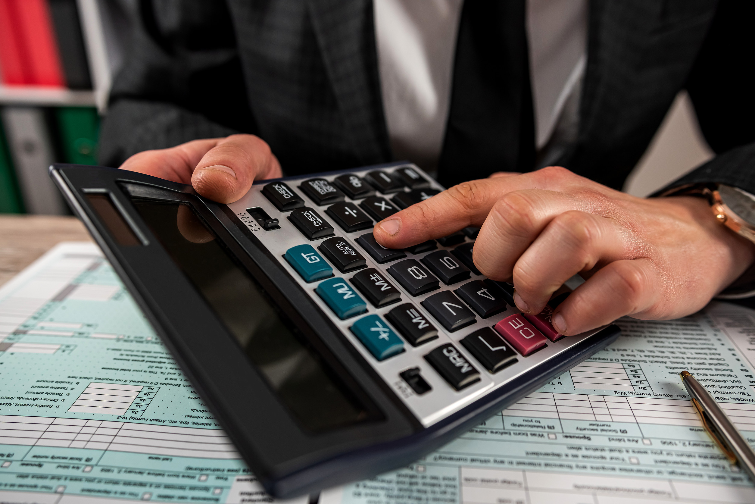 Cash flow accountant reviewing business cashflow
